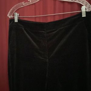 New Talbots black velvet slacks, size 12